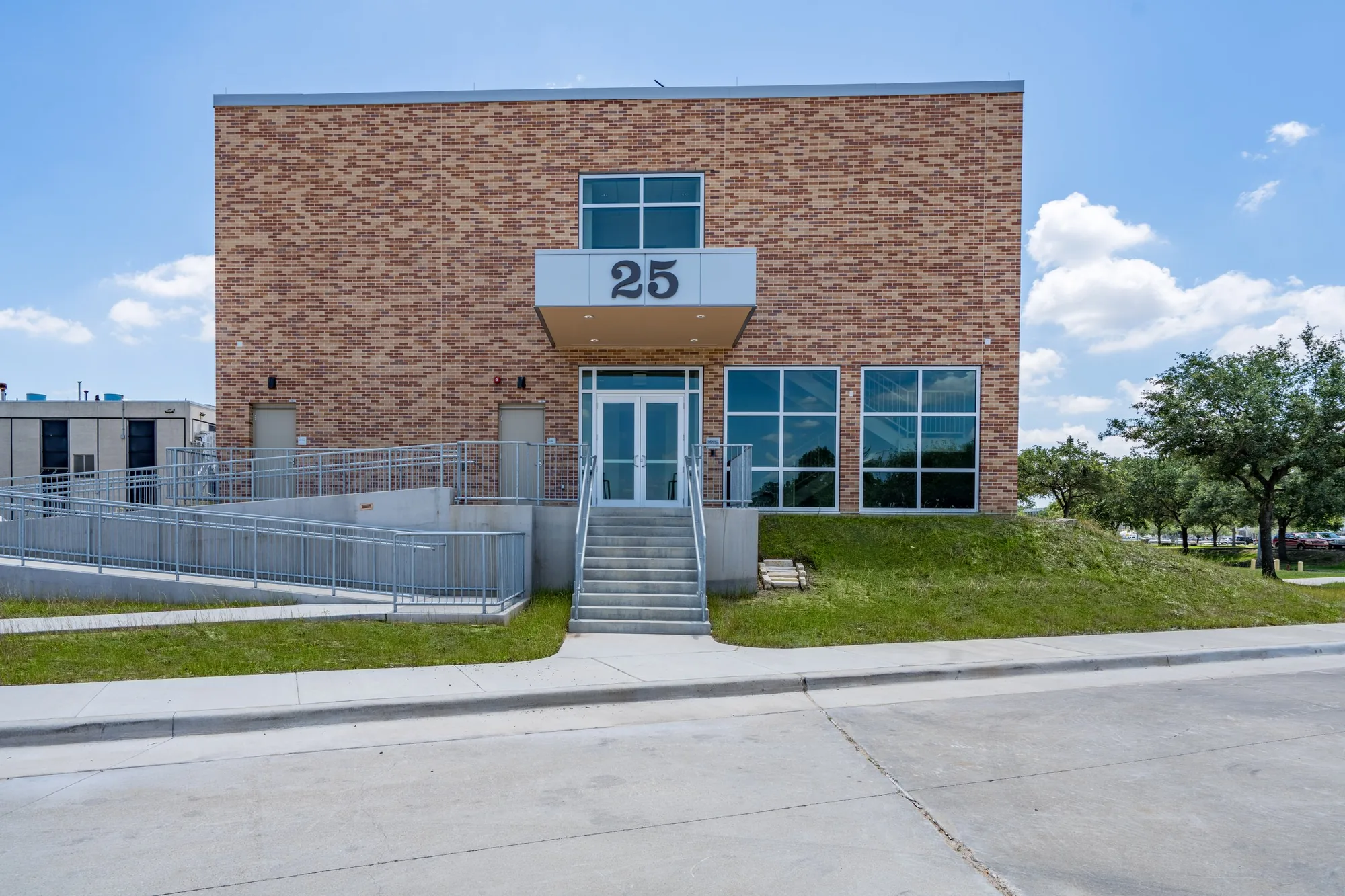 Front entrance of NASA's new Emergency Operations Center.