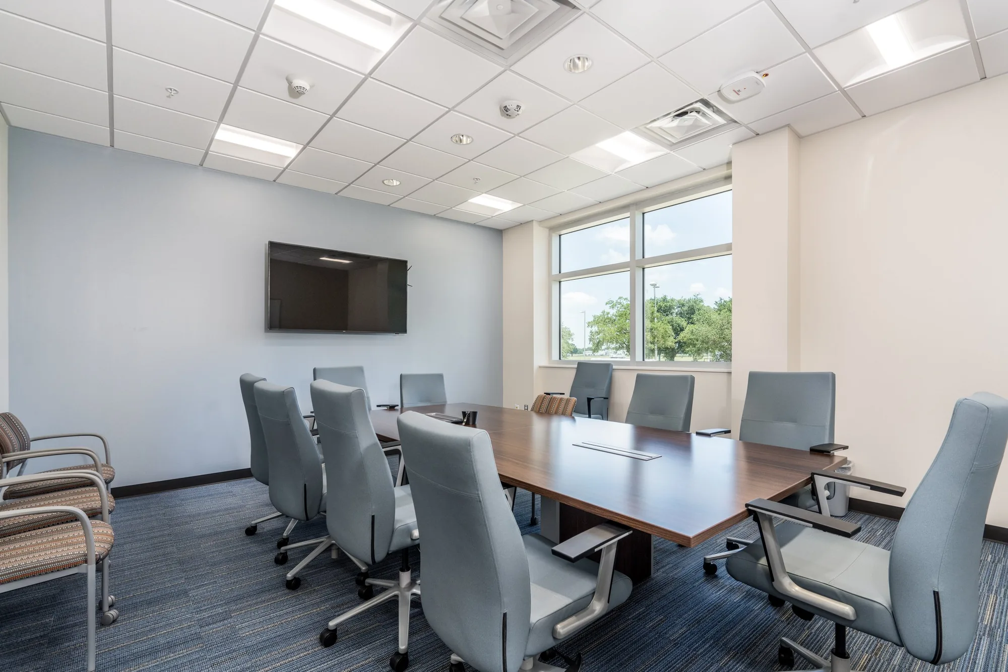 Conference room inside NASA's new Emergency Operations Center.